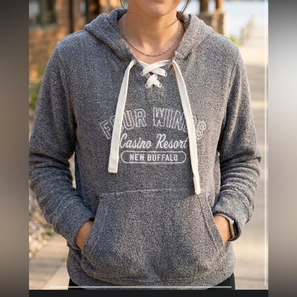 Artisan Tops - Artisan Gray Hoodie women size M
